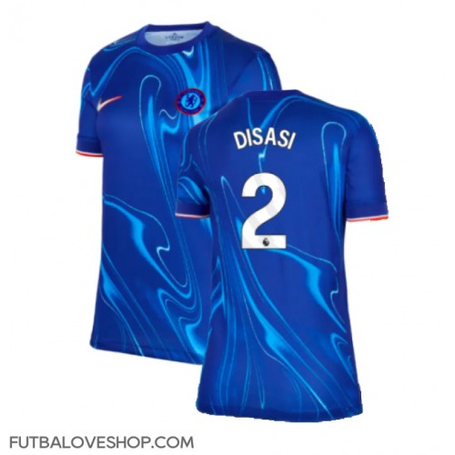 Dres Chelsea Axel Disasi #2 Domáci pre Ženy 2024-25 Krátky Rukáv